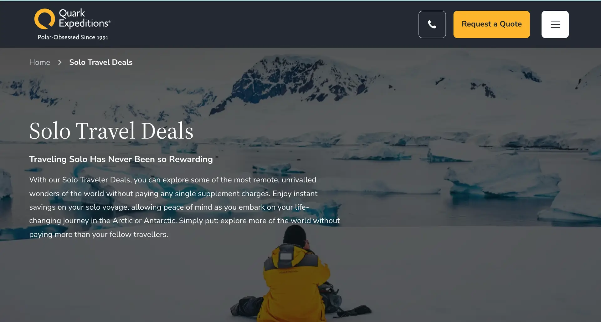 Quark Polar Expeditions